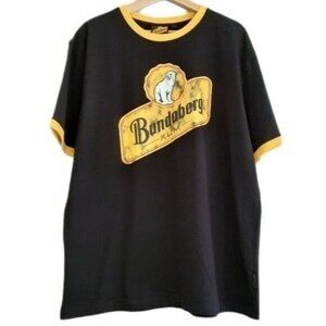 BUNDABERG RUM Promotional Black T-Shirt Polar Bear Men's Sz XL